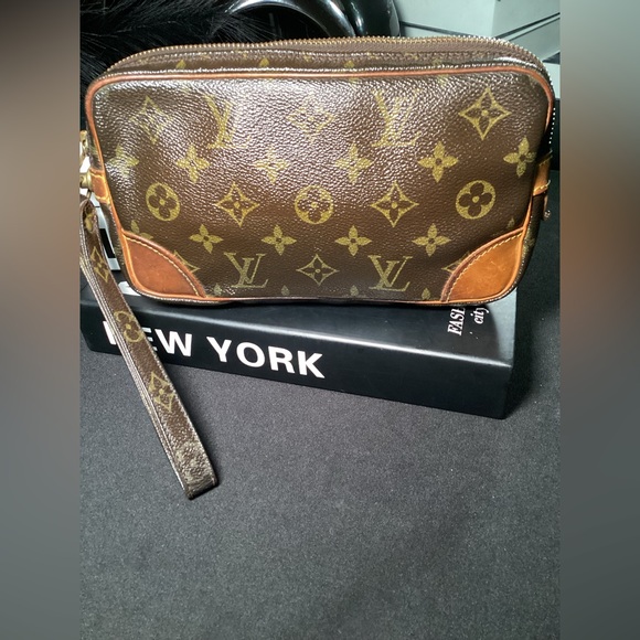 LOUIS VUITTON Monogram Marly Dragonne Clutch/ Wristlet - Picture 1 of 9